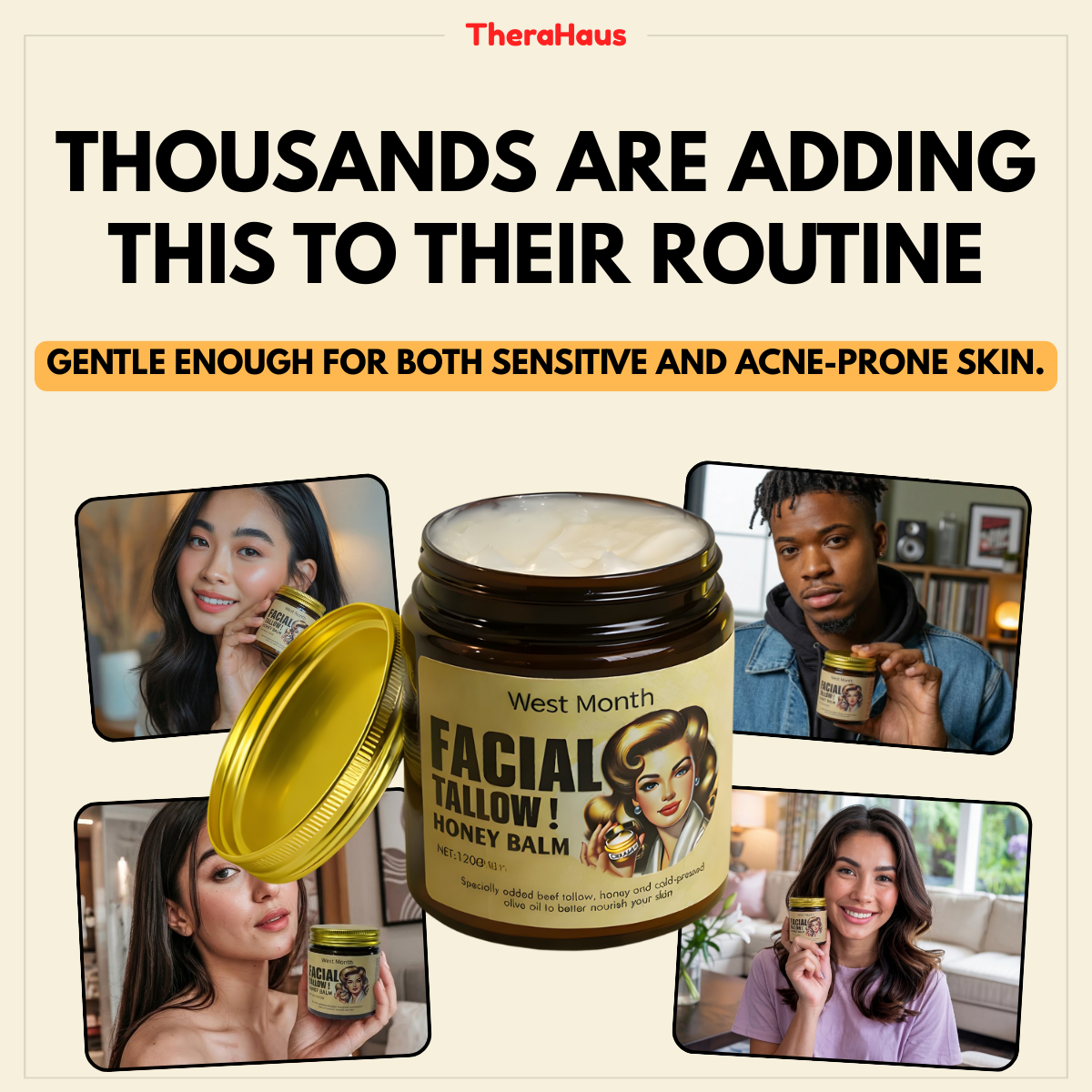 Whipped Tallow and Manuka Honey Moisturizer